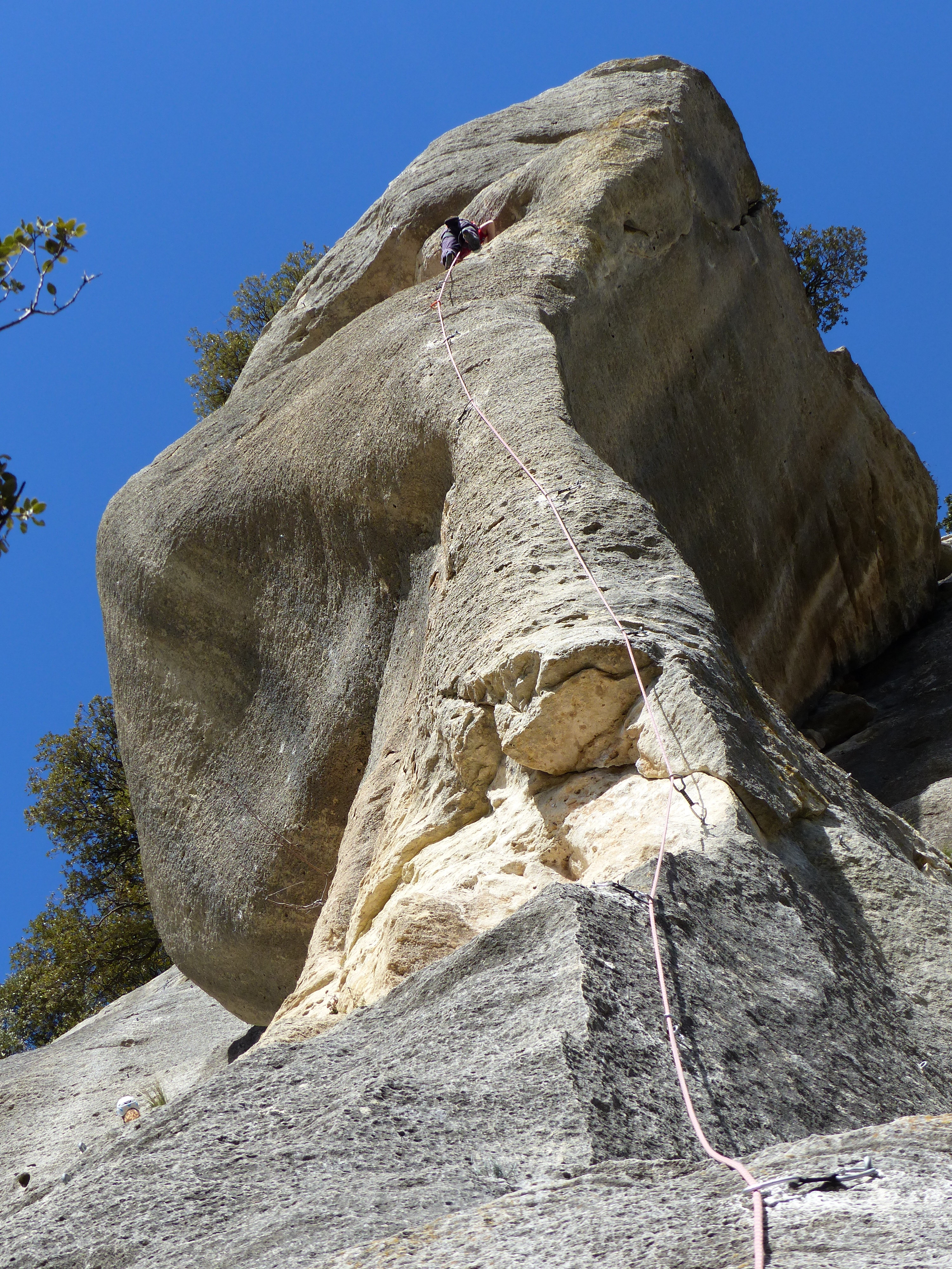 Escalade voie naturelle